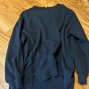 aerie Black Crew Neck Sweater